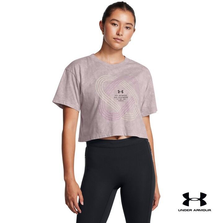 Under Armour เสื้อแขนสั้น UA Run Anywhere สำหรับผู้หญิง