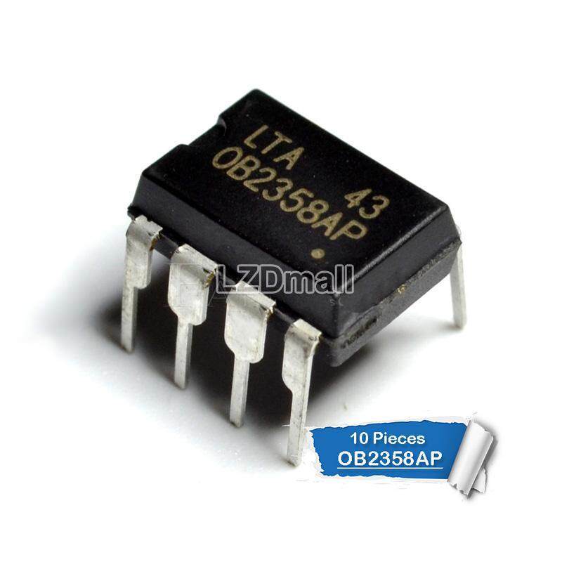10pcs OB2358AP DIP-8 OB2358A 0B2358AP OB 2358 AP DIP8 โหมดปัจจุบัน PWM สวิทช์ชิป IC ใหม่เดิม