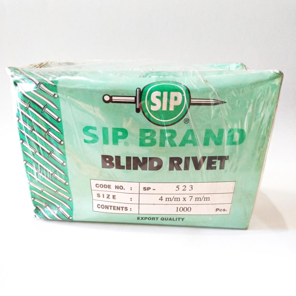 SIP 523 4x7 mm Rivet Nails - น็อตหมุดย้ําตาบอด SIP523 Rifet 1000 ชิ้น