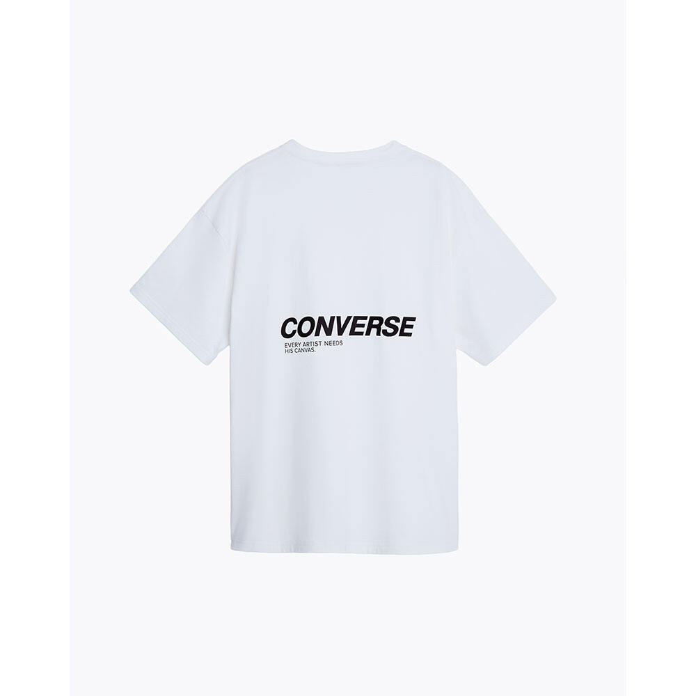 CONVERSE تيشيرت رجالي Key Point of Artist — أبيض — صورة 3