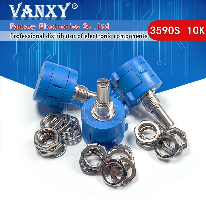 1PCS 3590S 2 103L 3590S 10K โอห์ม 103 3590S 2 103 3590S 103 Precision Multiturn Potentiometer 10 แหว