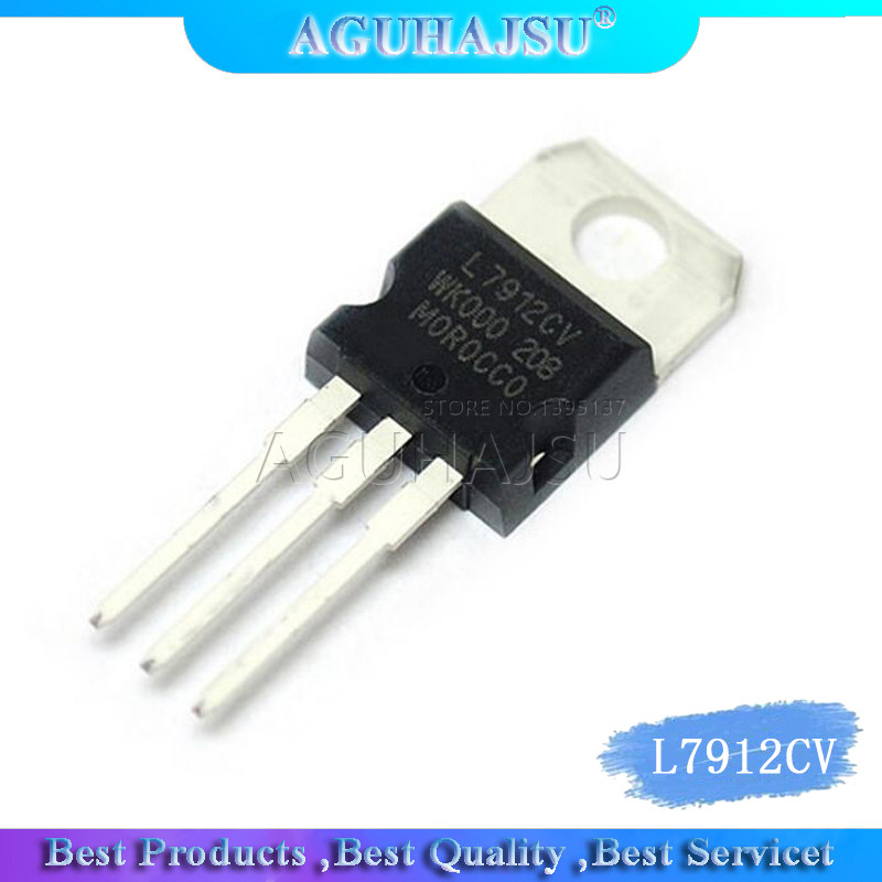 10PCS L7912CV TO220 L7912 ถึง 220 7912 LM7912 MC7912 IC ใหม่และต้นฉบับ