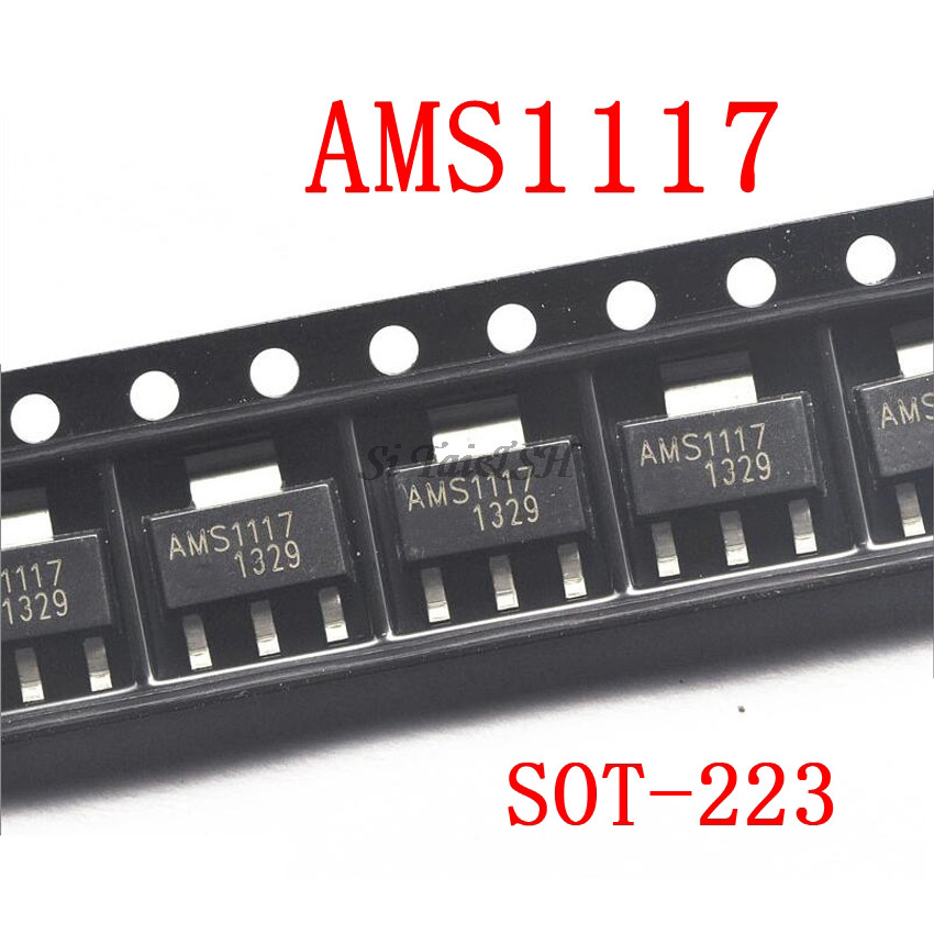 HT-50 ชิ้น/ล็อต AMS1117 5.0 LM1117 SOT 223 5V Linear Regulator