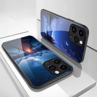 เคสสำหรับ Samsung A52 5G A52s 5G A53 5G A23 A32 M32 A33 A73 A72 5G เคสโทรศัพท์แก้วออกแบบภาพประกอบภูมิทัศน์แบบใหม่