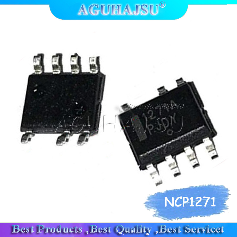 HT-5pcs NCP1271 SOP8 NCP1271A SOP NCP1271ADR2G SOP 8 1271A SMD NCP1271D65R2G NCP1271D65