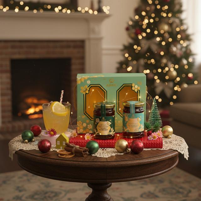 🎅🏻 กระเช้าปีใหม่ ดอยคำกิ๊ฟเซ็ตน้ำผึ้ง2026 269บาท [8850773645890] 🎄 New Year Basket Doikham Honey Gif