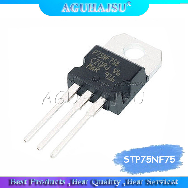 HT-10PCS STP75NF75 P75NF75 ถึง 220 TO220 75NF75 MOS FE ใหม่เดิม