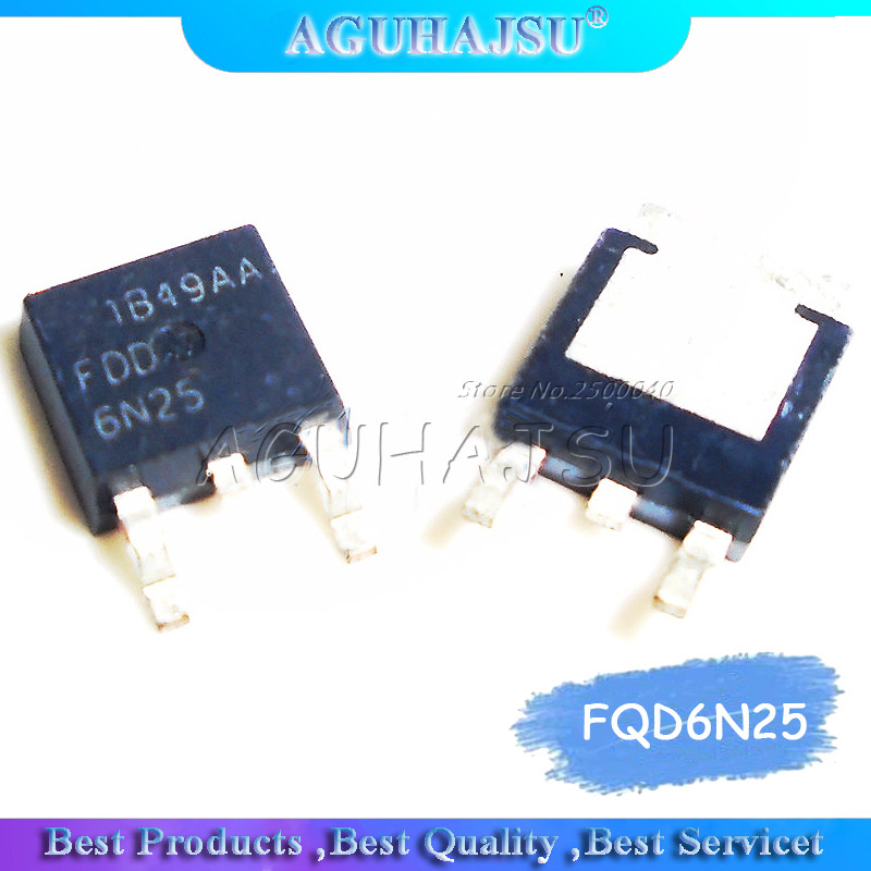HT-5PCS FQD6N25 FDD6N25 ถึง 252 MOS หลอด N ช่อง 250V 4.4A