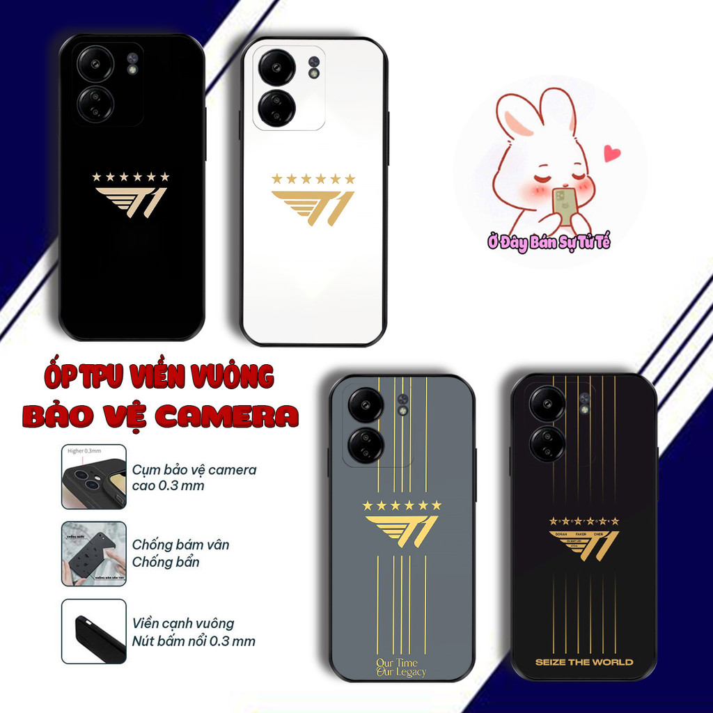 เคสยืดหยุ่น Oppo A5x พร้อมทีม lol โลโก้ T1