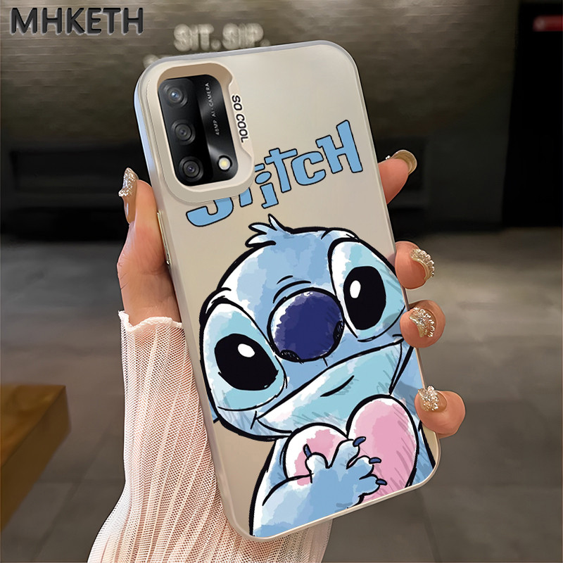 MHKETH เคสสำหรับ OPPO A74 A95 F19s F19 Pro A94 Reno 5F Reno 5 lite Reno 6 Lite เคสโทรศัพท์ฝ้าโปร่งใสลายการ์ตูนอนิเมะ