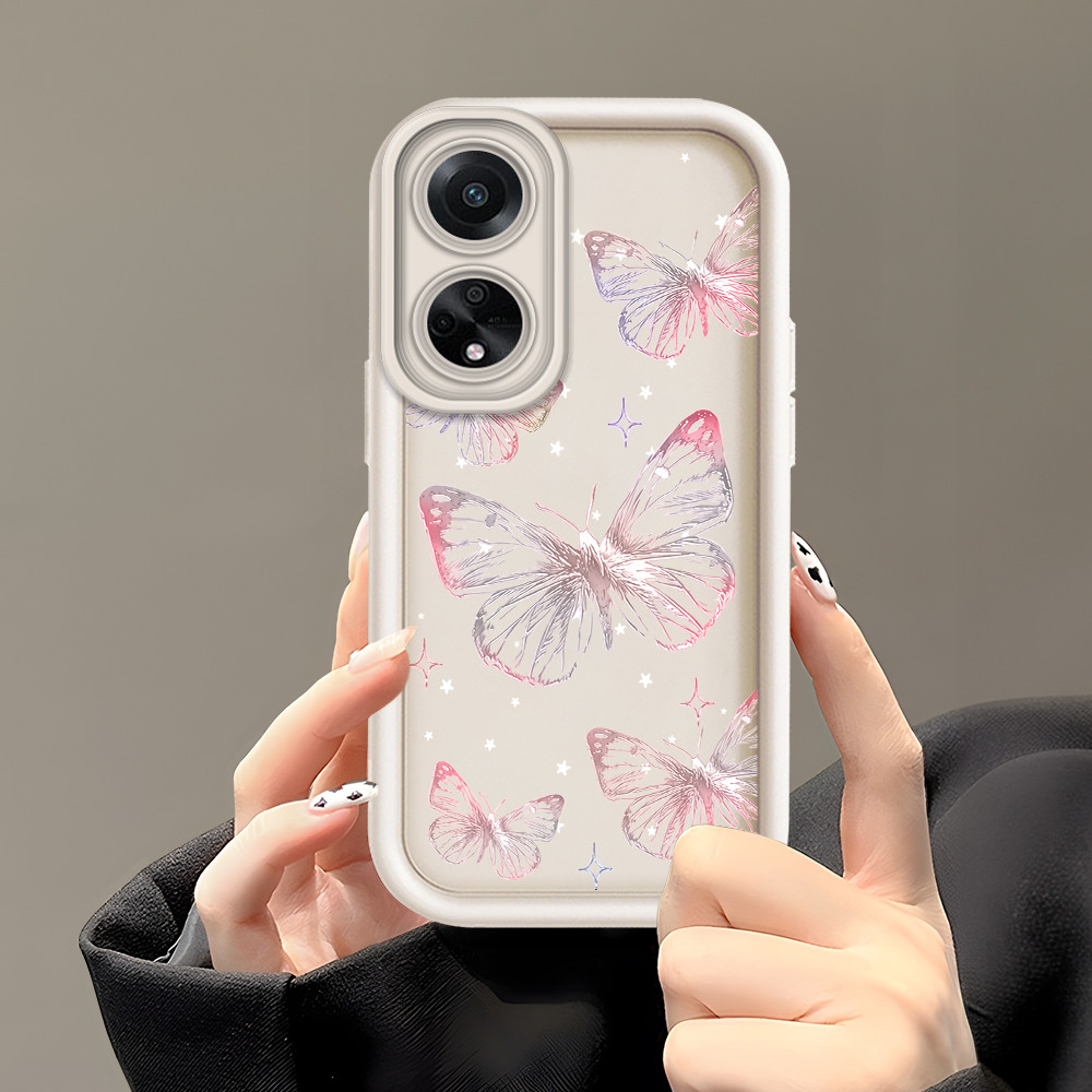 ปลอก Hp Untuk OPPO A98 A1 F23 5G เคส Kesing ปกป้องโทรศัพท์ TY DLJ C8-4800 ดอกไม้