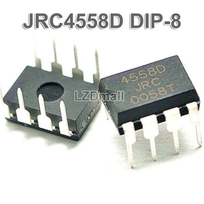 10pcs 4558D DIP RC4558P DIP8 JRC4558D RC4558 DIP-8 Integrate ชิป IC