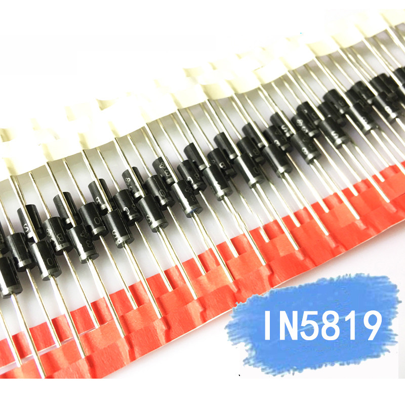HT-100PCS IN5819 DO 41 1A 40V SCHOTTKY DIODE 1N5819 ใหม่เดิม
