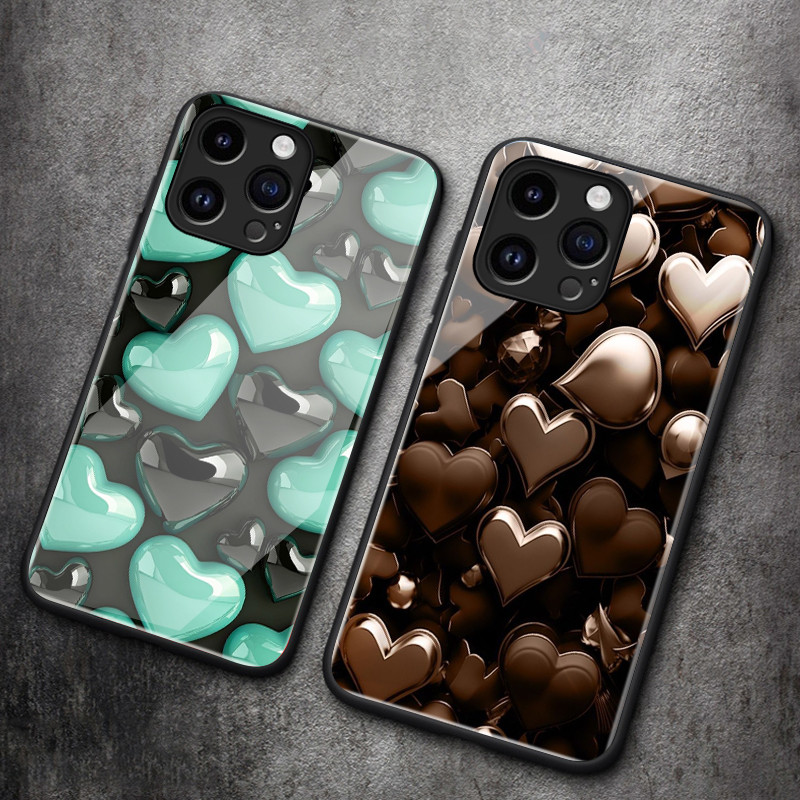 เคสสำหรับ VIVO V40 5G V40 Pro 5G เคสโทรศัพท์แก้วลายความรักส่วนตัว - รูปที่ 5