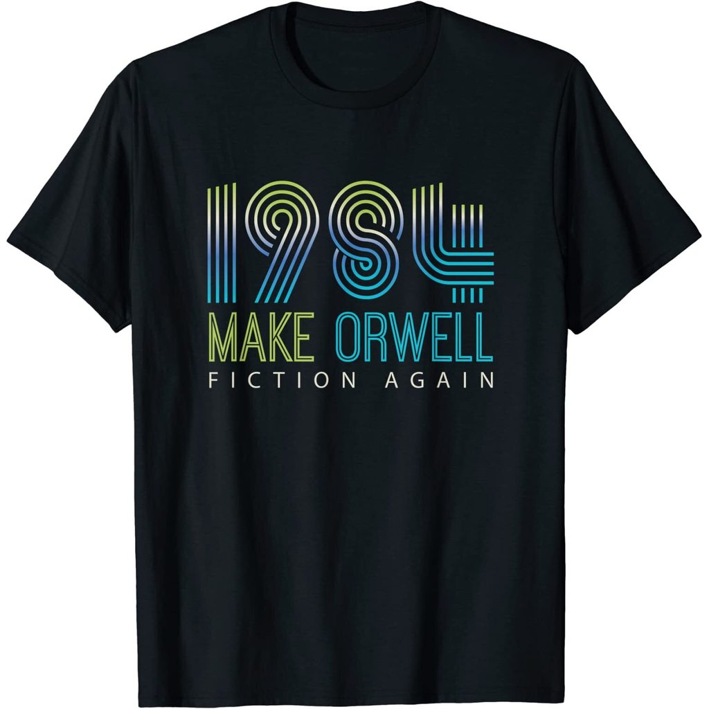 ใหม่จํากัดการทําการเมือง 1984 นิยายวายอีกครั้งเสื้อยืดความเป็นส่วนตัว