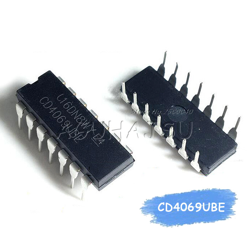 10PCS HEF4069UBP DIP HEF4069 CD4069 DIP14 HEF4069BP DIP 14 IC ใหม่และต้นฉบับ