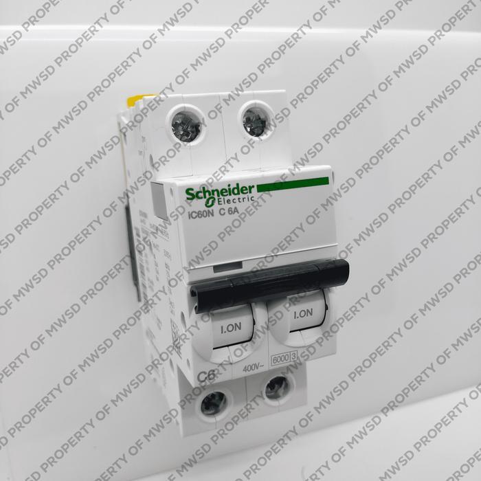 Schneider Mcb 6 Ka Ic60N 2P 6A A9F74206