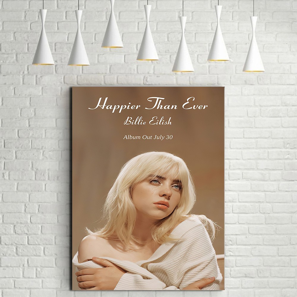 โปสเตอร์ Billie Eilish Happier Than Ever
