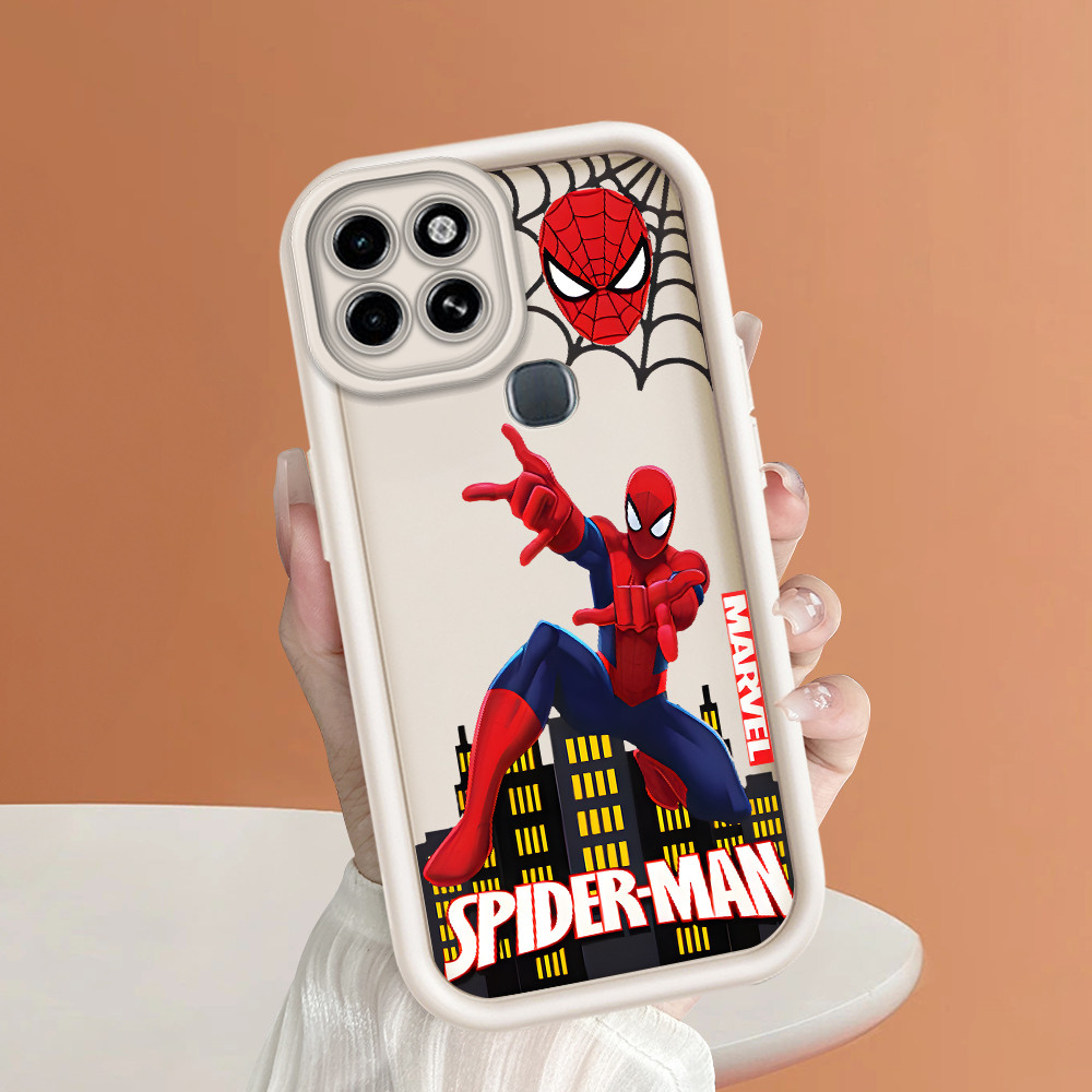 ปลอก Hp สําหรับ Infinix Smart 6 2021 X6511B กรณี Kesing ปกป้องโทรศัพท์ TY DLJ C8-3271 Spider Man