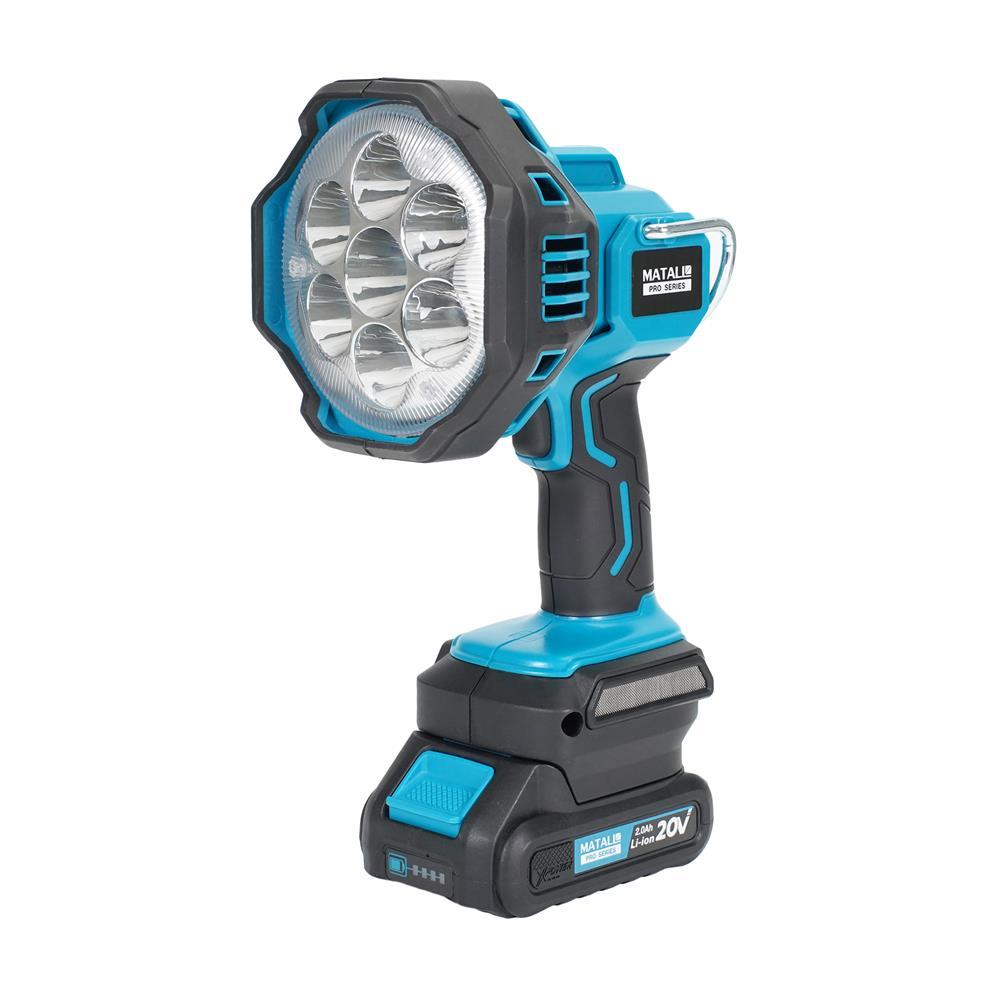 HomePro ไฟฉายสปอร์ตไลท์ (พร้อมแบตเตอรี่)  20 โวลต์ แบรนด์ MATALL PRO