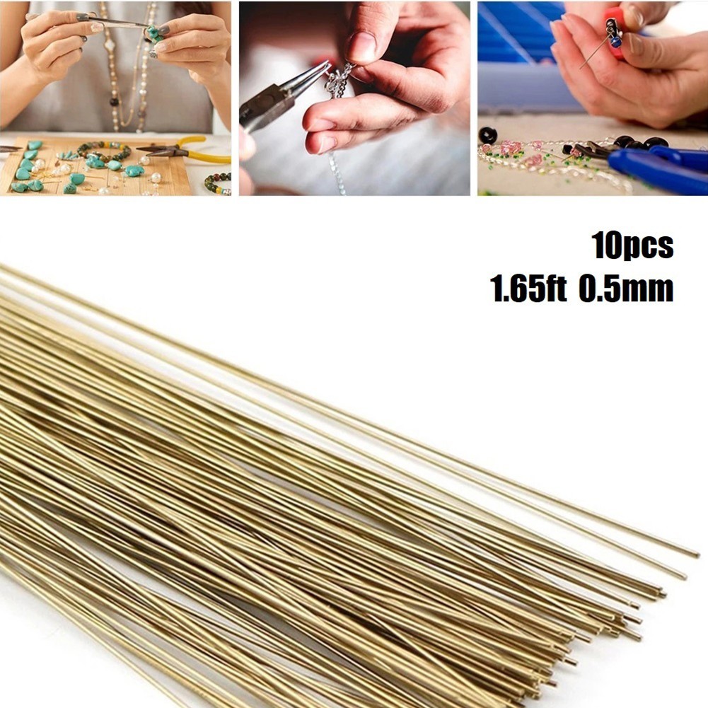 GOOD1.64ft Silver Welding Rods Gold Soldering Wire Soldering Rods สําหรับเครื่องประดับซ่อม