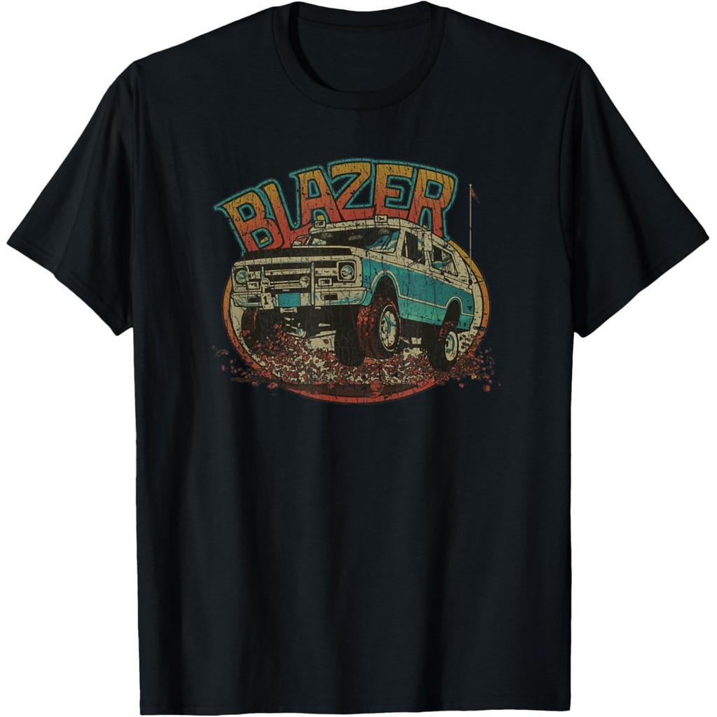Vintage Classic K5 Blazer 70S Style Distressed, Truck Road เสื้อยืด