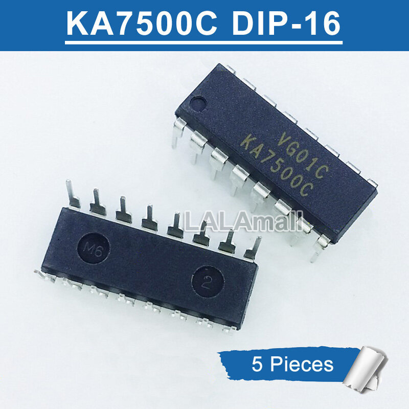5pcs KA7500C DIP16 KA7500B KA7500 DIP-16 Switching Power Supply Controller ชิป IC ใหม่เดิม