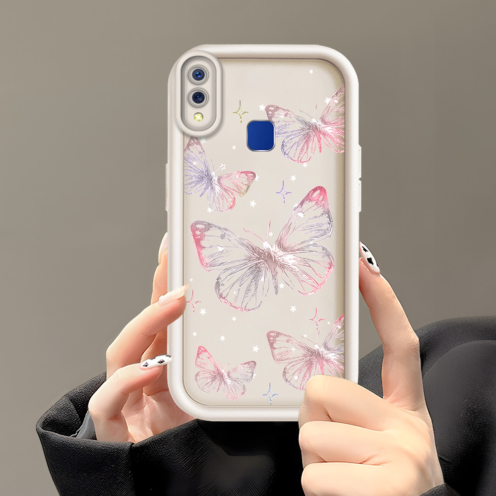 ปลอก Hp Untuk VIVO Y91 Y95 1816 เคส Kesing Protect Phone TY DLJ C8-4800 ดอกไม้