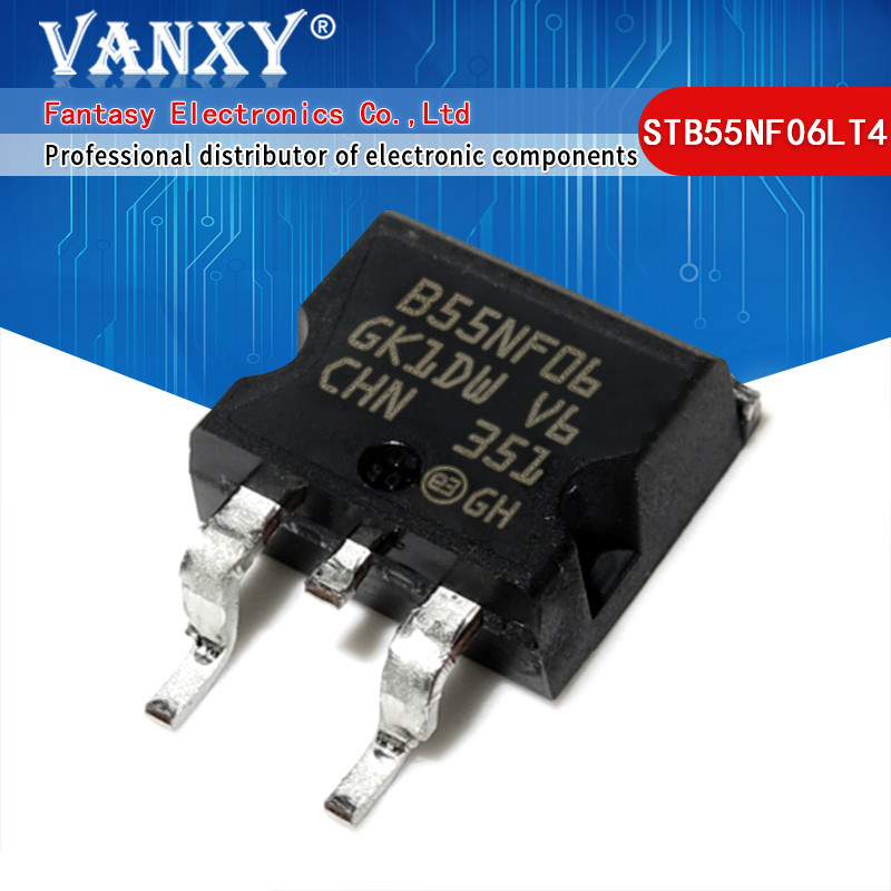 5 ชิ้น STB55NF06LT4 ถึง 263 B55NF06 D2PAK TO263 STB55NF06 ทรานซิสเตอร์ SMD