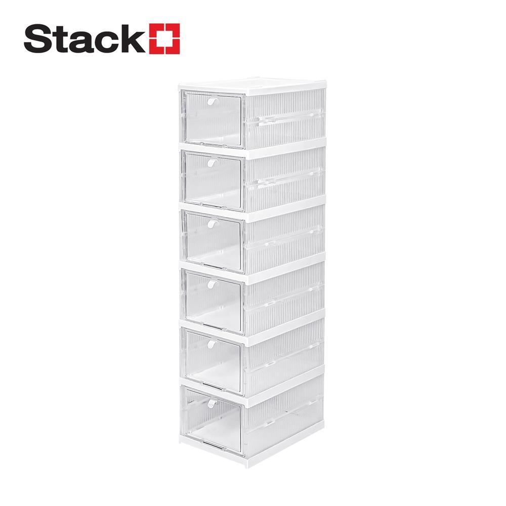 STACKO กล่องรองเท้า 6 ช่อง KLEAR 34.5X25.5X105.8 ซม. สีใส จัดส่งโดย HomePro