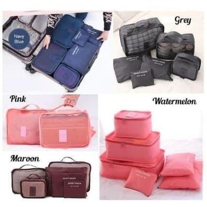 NEWs 6 in 1 Traveling Bag Organizer (1 ชุด มี 6 ออแกไนเซอร์)