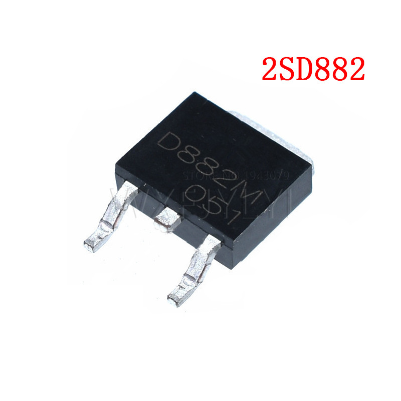HT-100PCS 2SD882 D882 SOT89 SOT SMD ใหม่เดิม