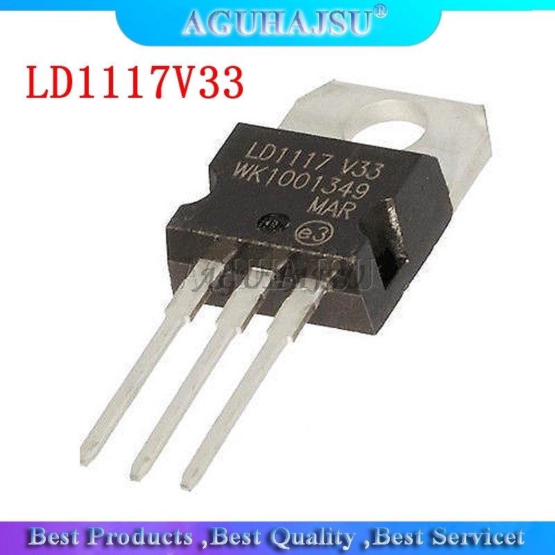 HT-10PCS LD1117V33 LD1117 3.3 ถึง 220 LD1117AV33 TO220 ใหม่เดิม