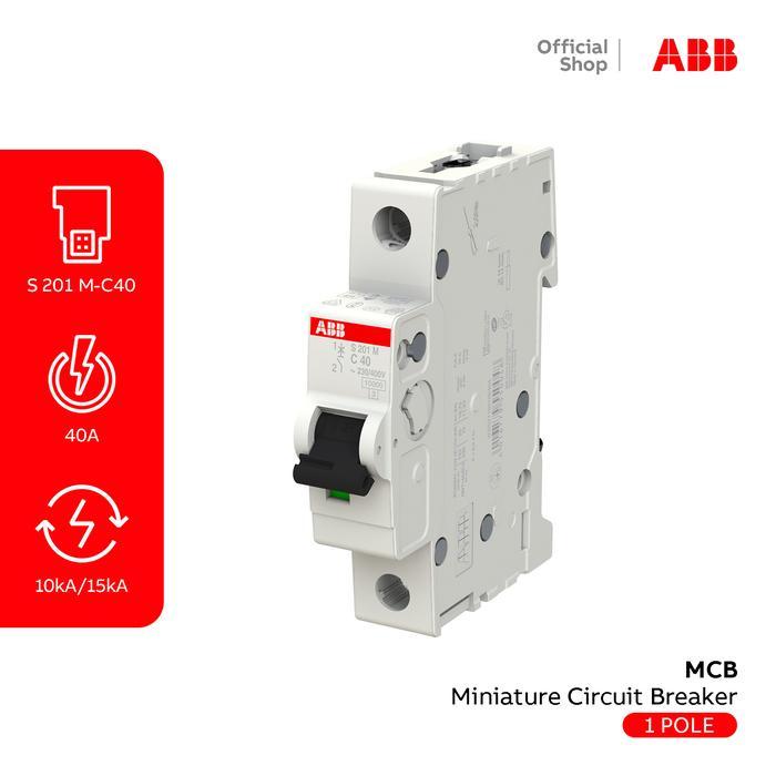 Abb Mcb 10Ka 1P 40A S 201 M-C40 Series S 200 MC
