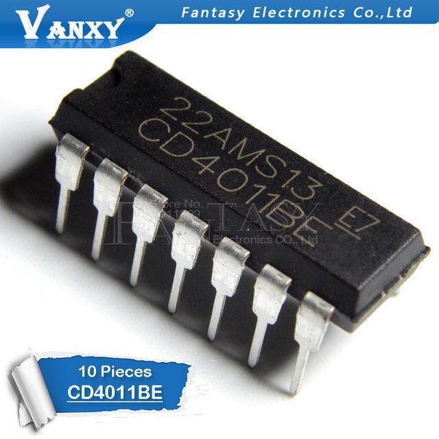 10 ชิ้น CD4011BE DIP14 CD4011 DIP 4011BE DIP-14 IC ใหม่และต้นฉบับ