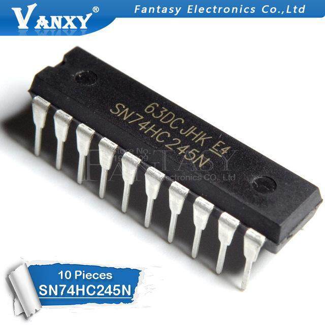 10pcs SN74HC245N DIP20 SN74HC245 DIP 74HC245N DIP-20 74HC245 ใหม่และต้นฉบับ IC