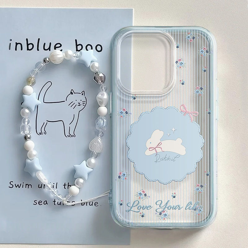 กระต่ายแฟชั่นดอกไม้กรณีVivo Y400 V60 Lite Y21D Y19S Pro V50 Y18 Iqoo Z10 Lite Y27 Y21T Y15 Iqoo Z10R