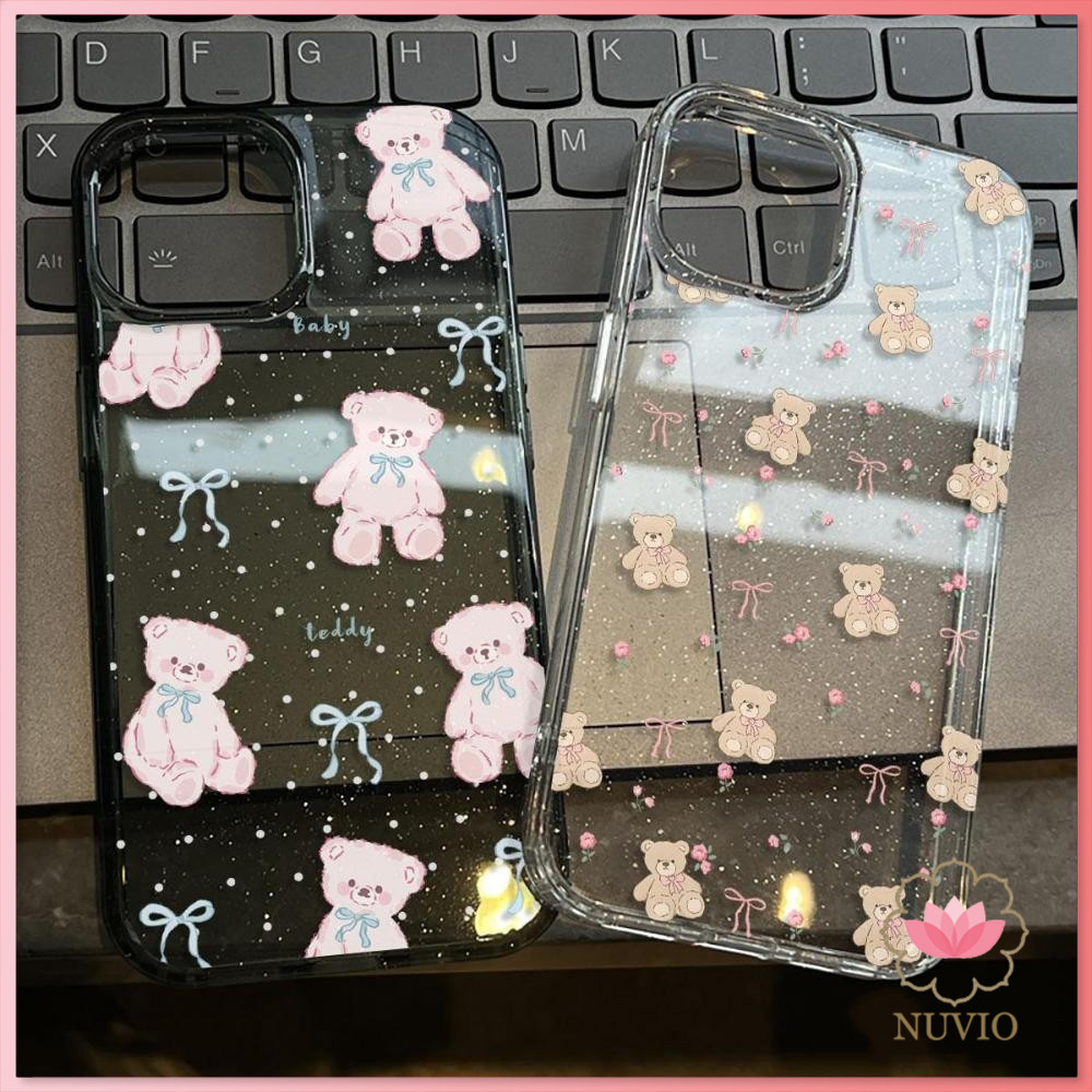 Ribbon Dazzle เคสหมีน้อย Samsung A27 5G A07 A06 A37 A56 A16 A36 A57 A26 A17 5G A52S A23 A11 A25 A05 