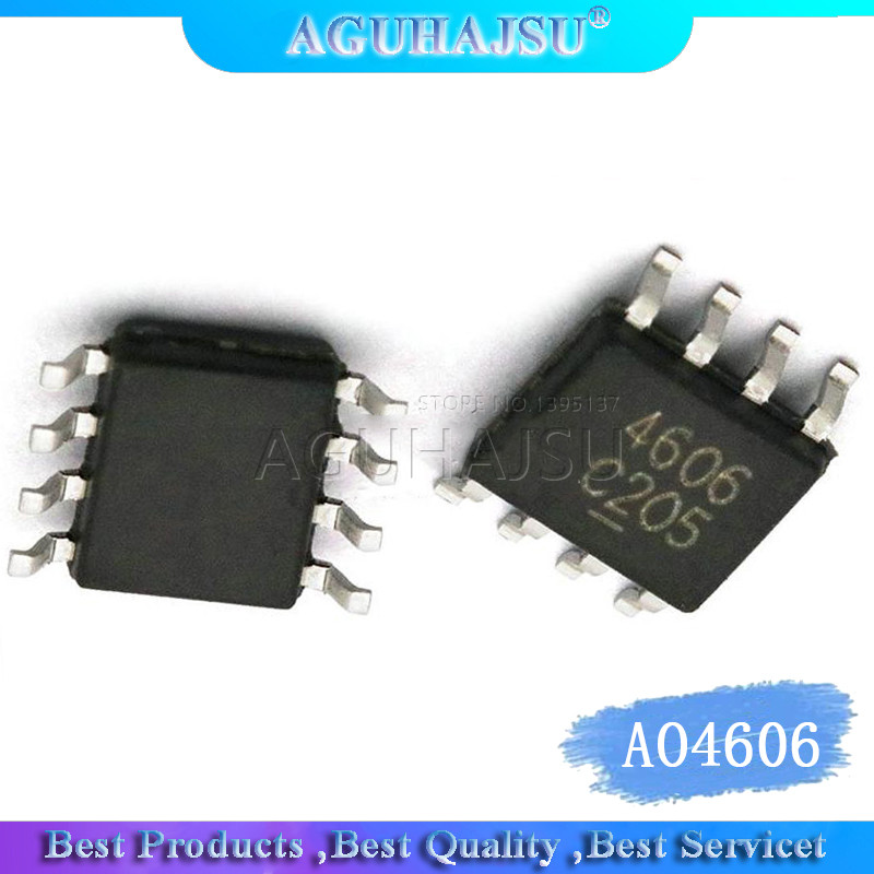 20PCS AO4606 SOP8 AO4606C SOP SMD 4606 Universal แรงดันไฟฟ้า N + P ช่อง SOP 8
