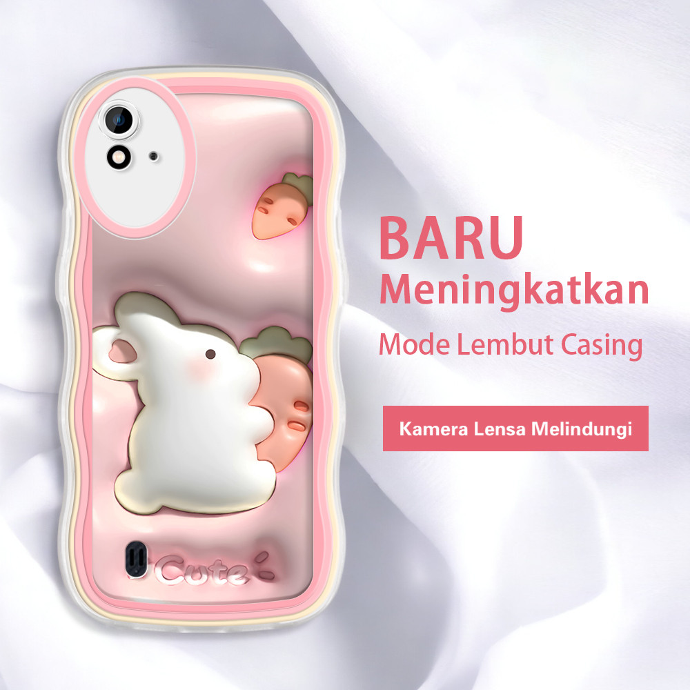 Jasouwe Realme 2 Pro Narzo 20 30 30A 20A 50 Pro 50i 50A Prime Q5 ล่าสุด 3D กระต่าย HP ปลอก softshell