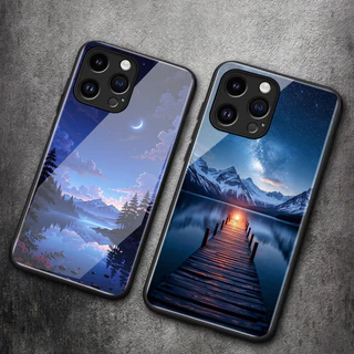 เคสสำหรับ Samsung A52 5G A52s 5G A53 5G A23 A32 M32 A33 A73 A72 5G เคสโทรศัพท์แก้วออกแบบภาพประกอบภูมิทัศน์แบบใหม่