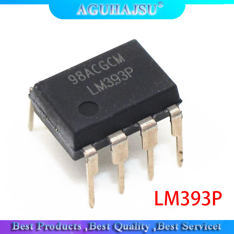 10 ชิ้น LM393P LM393 LM393N 393 DIP ใหม่ต้นฉบับ