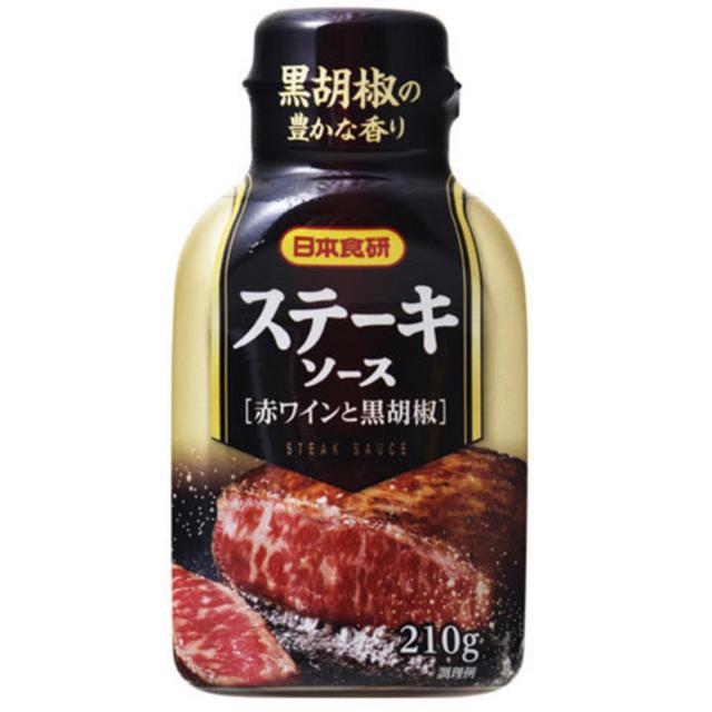 🎅🏻 นิฮอนโชคเค่นสเต็กซอสผสมพริกไทยดำ 210กรัม [4904131900115] 🎄 Nihon Shokuken Steak Sauce Black Peppe