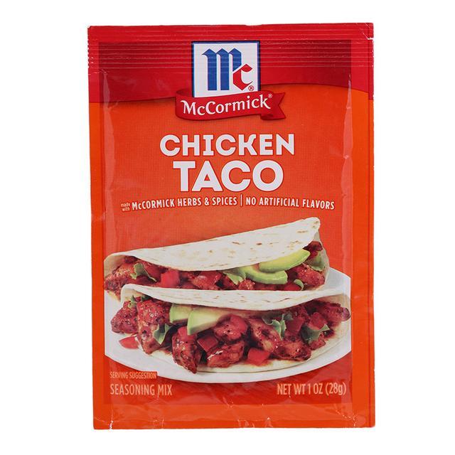 🍀  แม็คคอร์มิคชิคเก้นทาโก้ 28กรัม 🌱 McCormick Chicken Taco 28g. [0052100760674] 🌺 เครื่องปรุงรสและเค