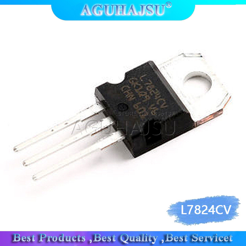 10PCS L7824CV TO220 L7824 TO 220 7824 LM7824 MC7824 IC ใหม่และต้นฉบับ
