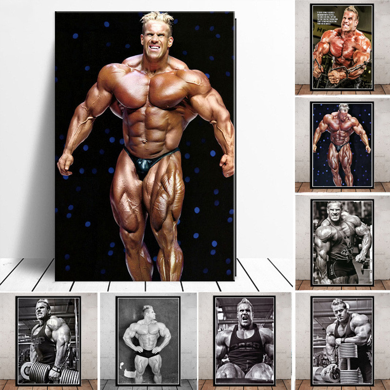 Hot Jay Cutler เพาะกายกล้ามเนื้อ Strong Man GYM Star โปสเตอร์โปสเตอร์พิมพ์ Wall Art ภาพวาดผ้าใบภาพตก