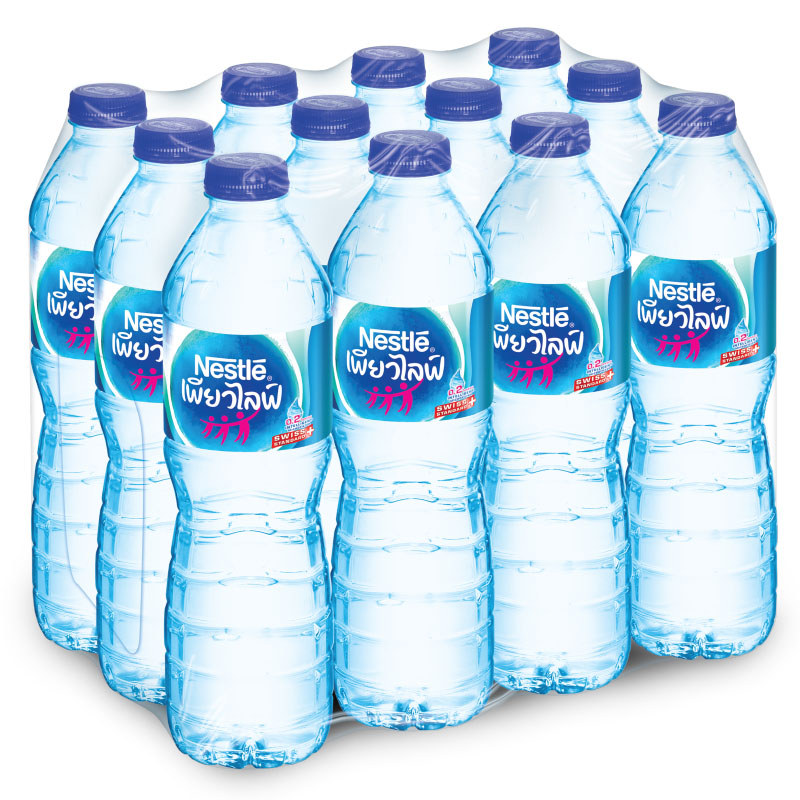 เพียวไลฟ์น้ำดื่ม 600มล. แพค 12 Pure Life Drinking Water 600ml. Pack 12 [หมายเลขบาร์โค้ด 8850124003874]