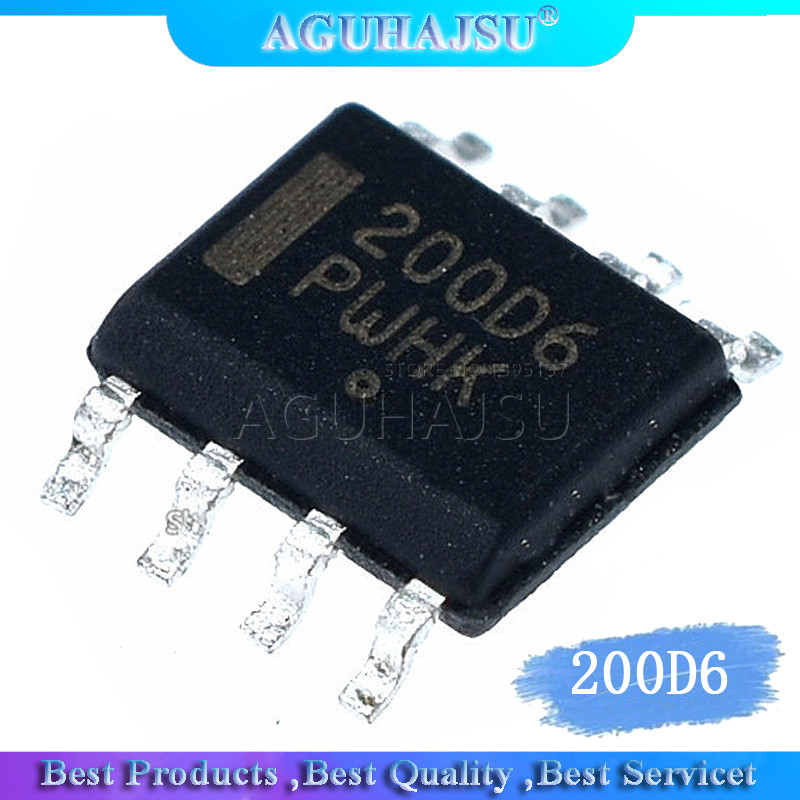 1pcs 200D6 NCP1200D60R2G PWM Controller 16V 60KHZ 0.25A SMD SOP8