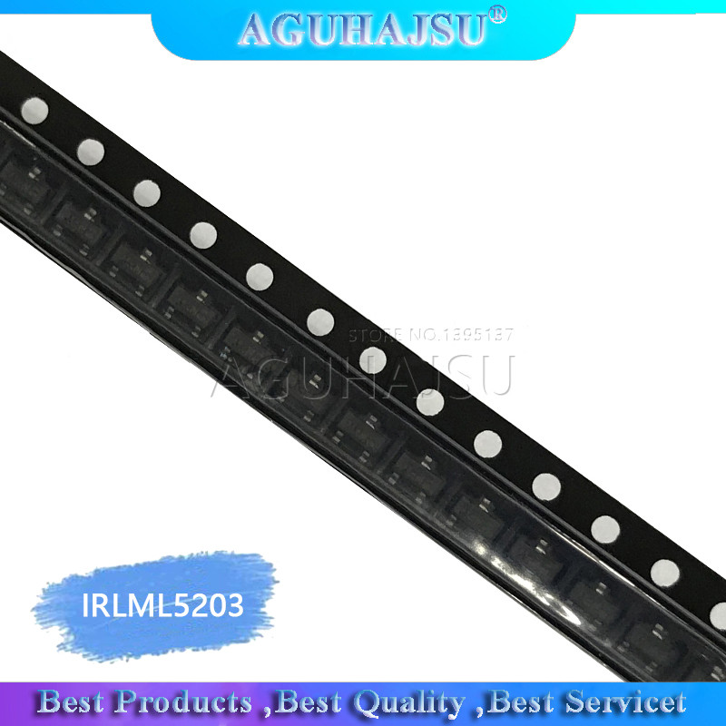 10 ชิ้น IRLML5203TRPBF SOT IRLML5203 SMD Power MOSFET ใหม่และต้นฉบับ
