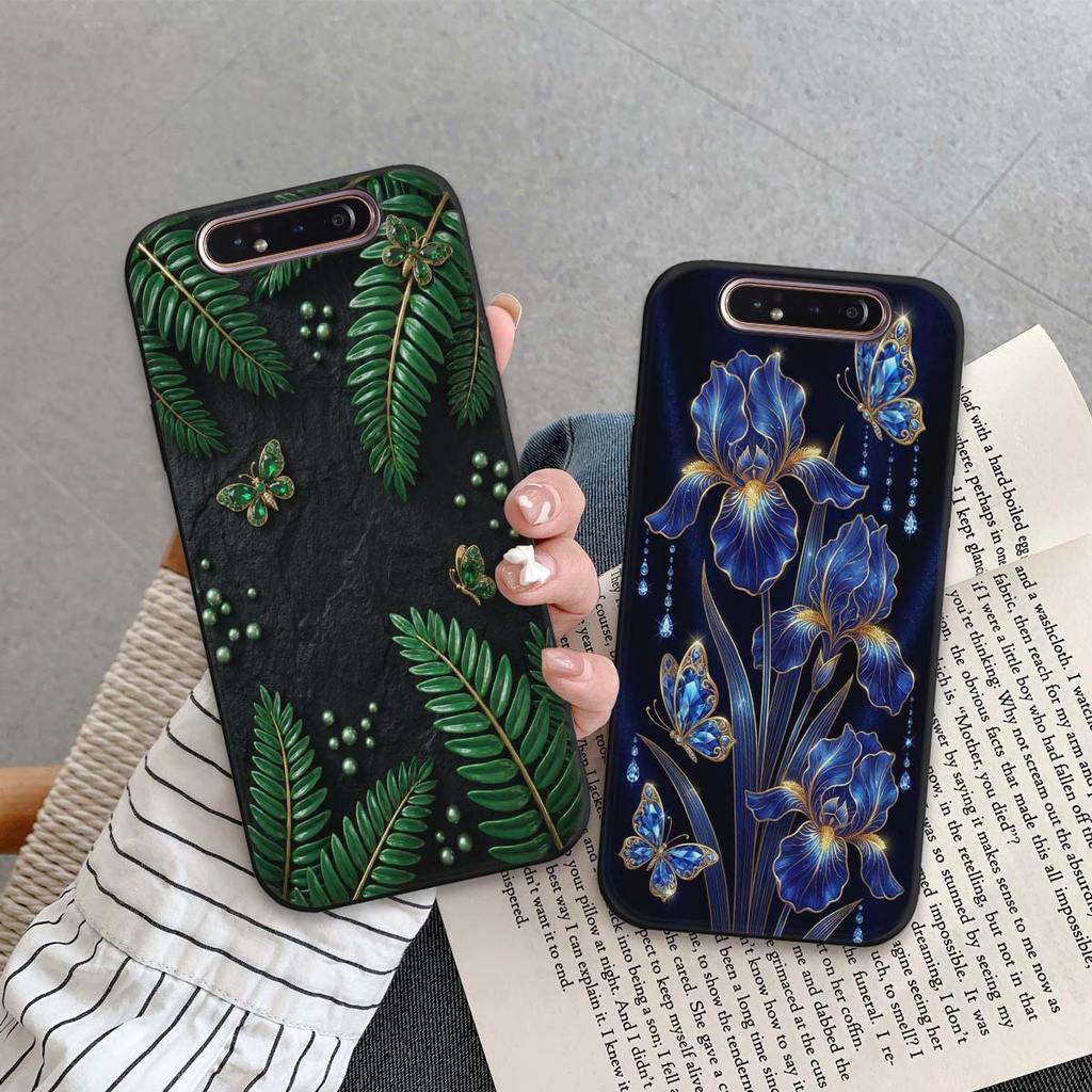 เคส Samsung A80 / A90 4G พิมพ์ลายหรูหรา แวววาว ความงาม